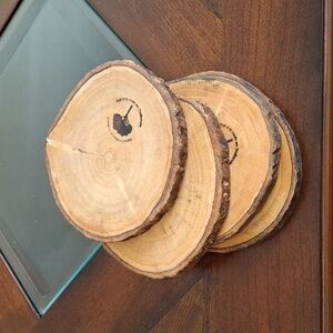 (Set of 4) Wooden Coaster